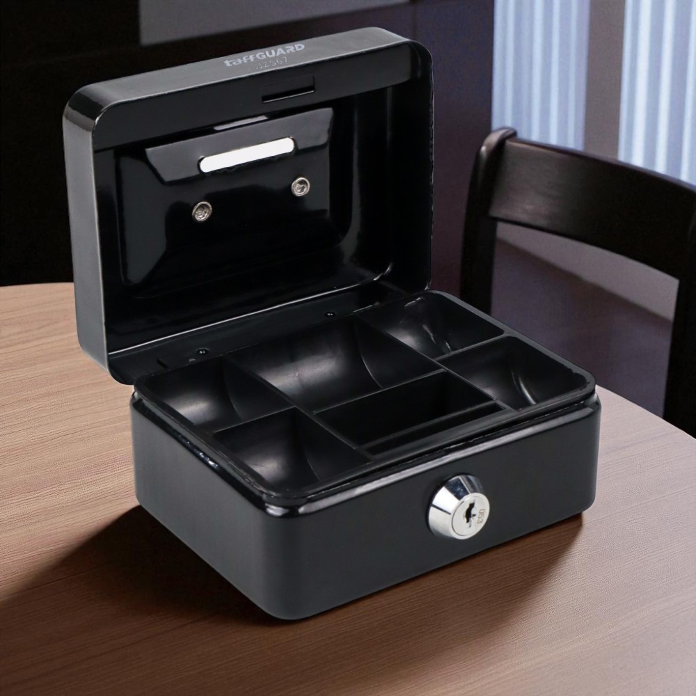 TaffGUARD Kotak Brankas Uang Safebox Key Lock 12.5x9.5x6cm - JJZS67