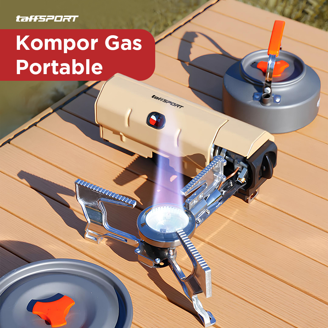TaffSPORT Kompor Gas Portable Mini Lipat Ultralight Camping Stove - PYB-DKS1001