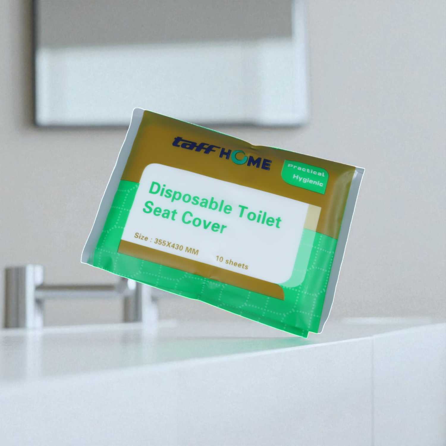 TaffHOME Cover Dudukan Toilet Disposable Seat Cover 5 Pack - IF1 - Gambar 2
