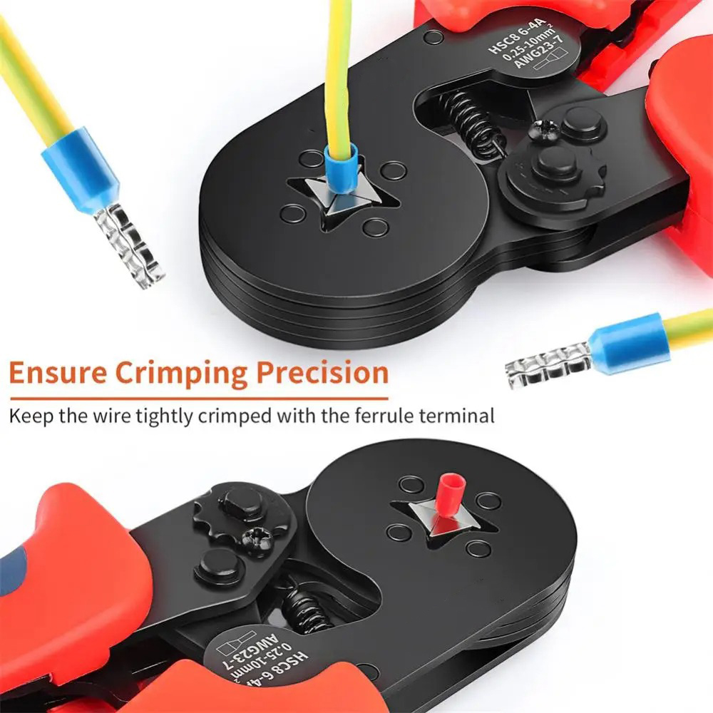 AOKI Tang Crimper Terminal Cable Connector Four Mandrel Crimping Plier - HSC8 6-4A