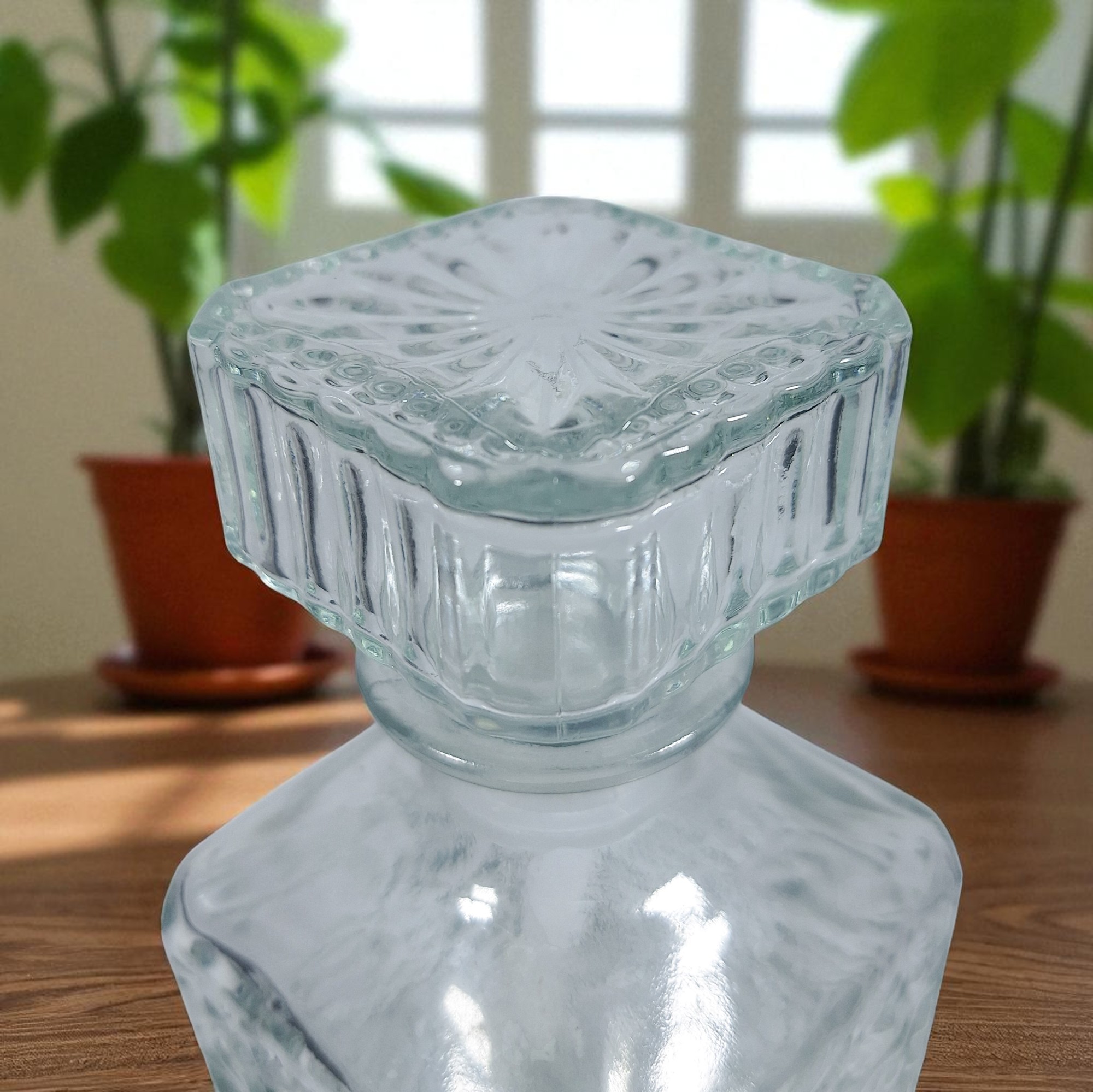 ALISWINE Whisky Decanter Glass Bottle Liquor Scotch Luxury 950ml - AL95