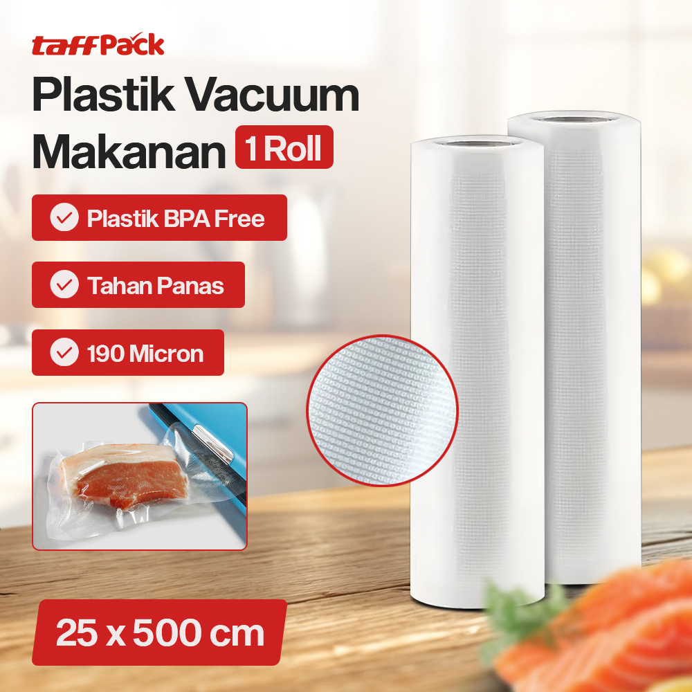 TaffPACK Kantong Plastik Vacuum Sealer Storage Bag BPA Free 1 Roll - HK-07
