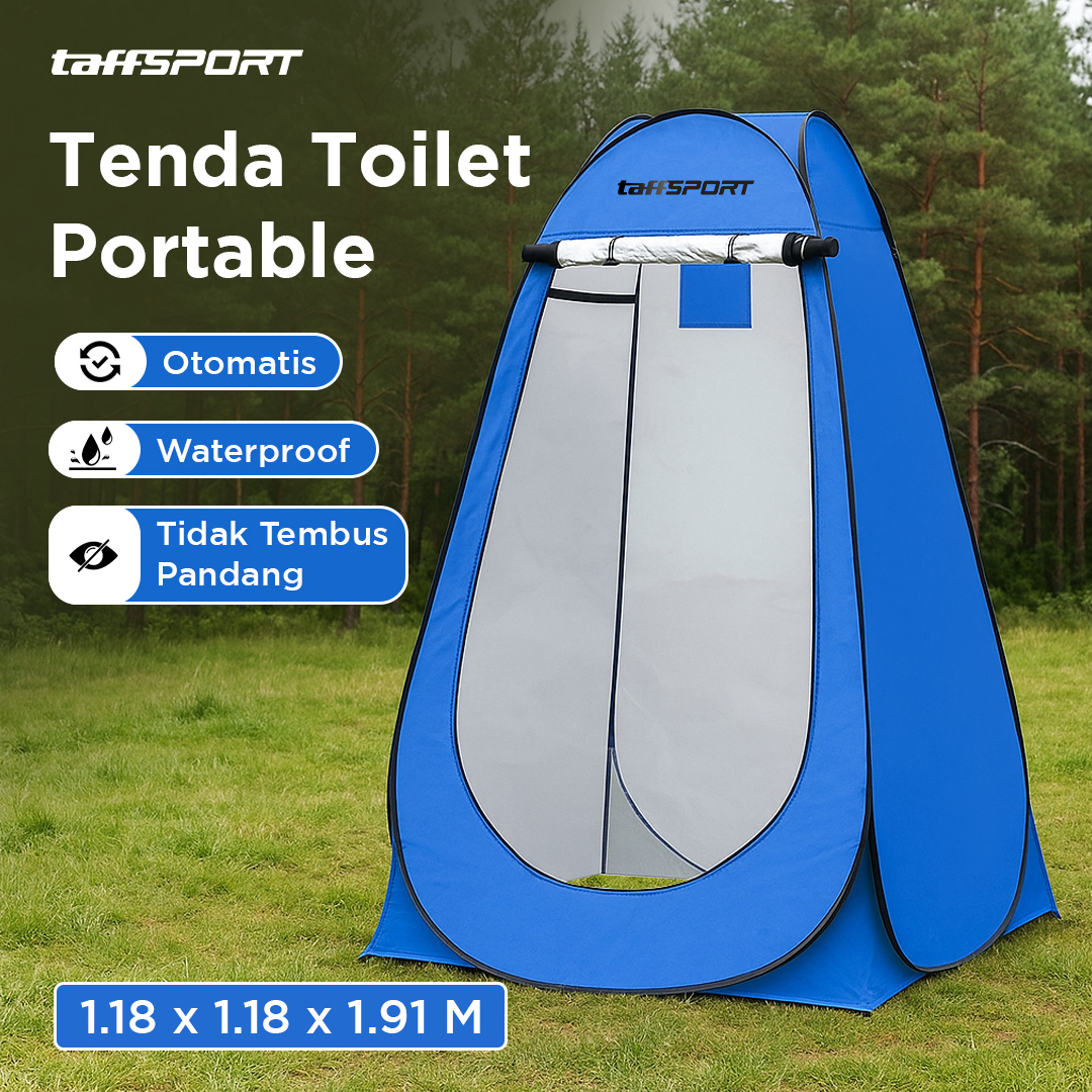 TaffSPORT Tenda Toilet Lipat Portable Potty Tent Automatic Open - AT6516