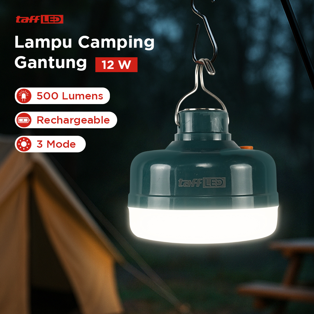 NIUZHI Lampu LED Camping Gantung Waterproof Cool White 1200mAh 12W - V51