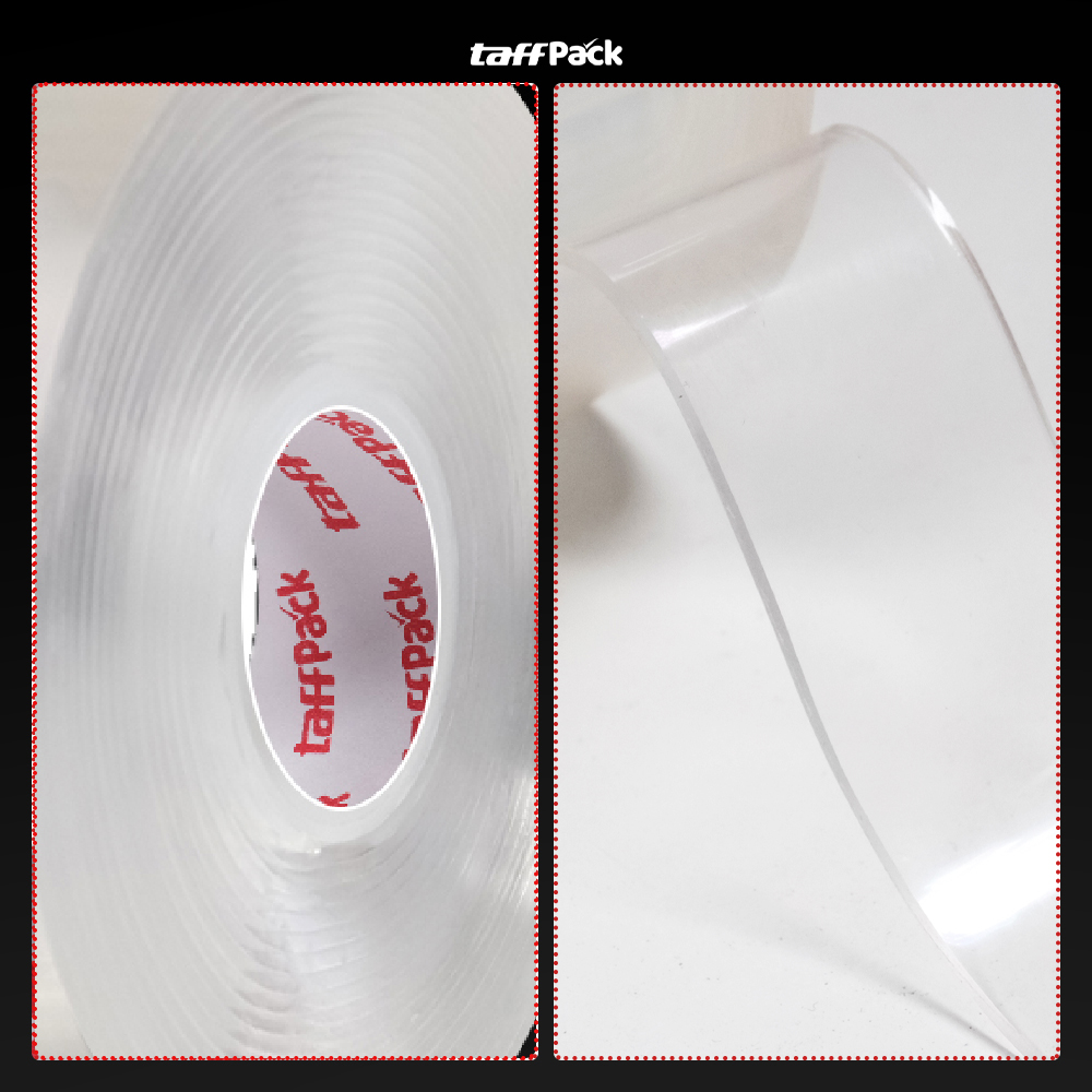 TaffPACK Double Tape Perekat No Trace Adhesive Washable Sticker - J007