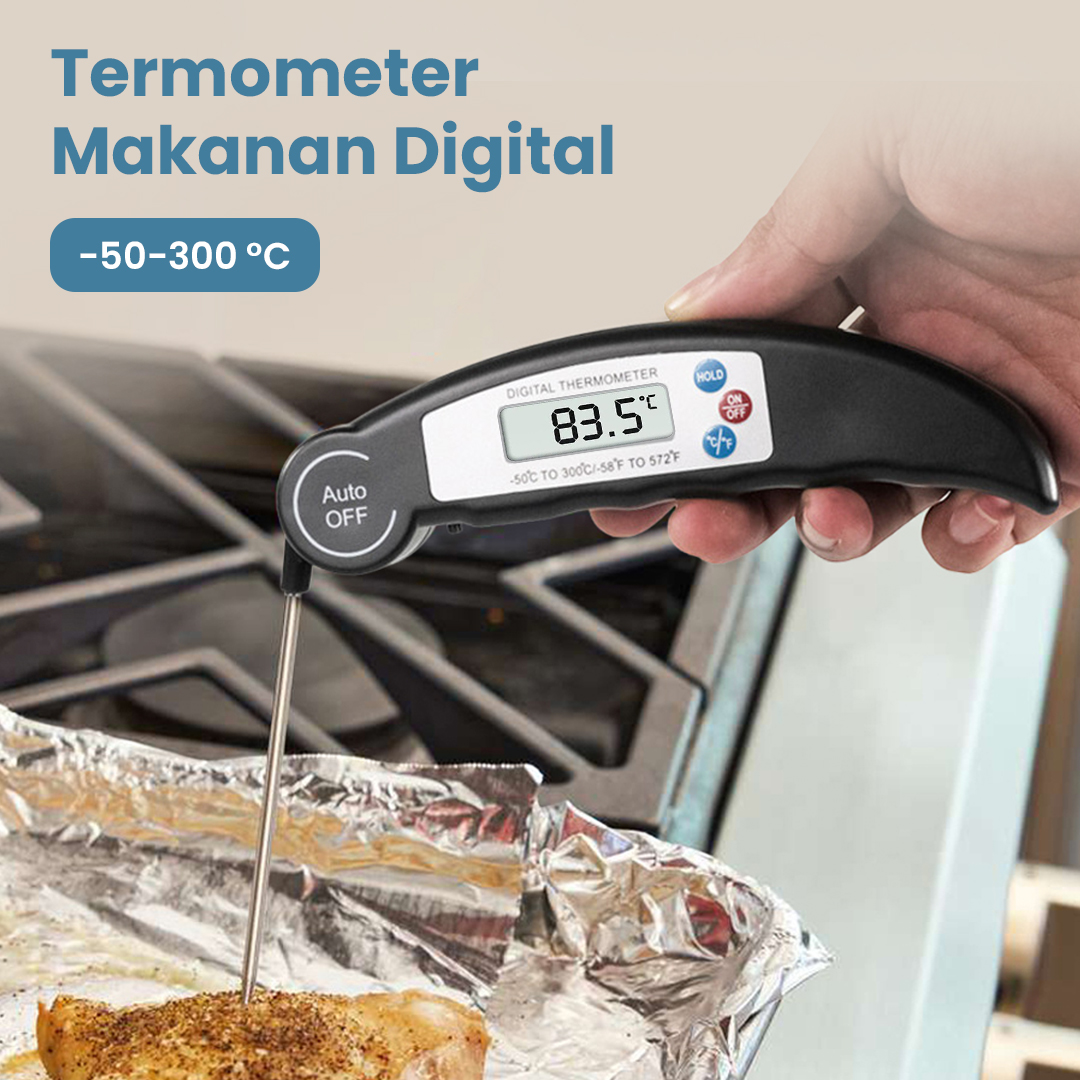 Anpro Termometer Makanan Digital Daging Kopi Susu Foldable - BW-188