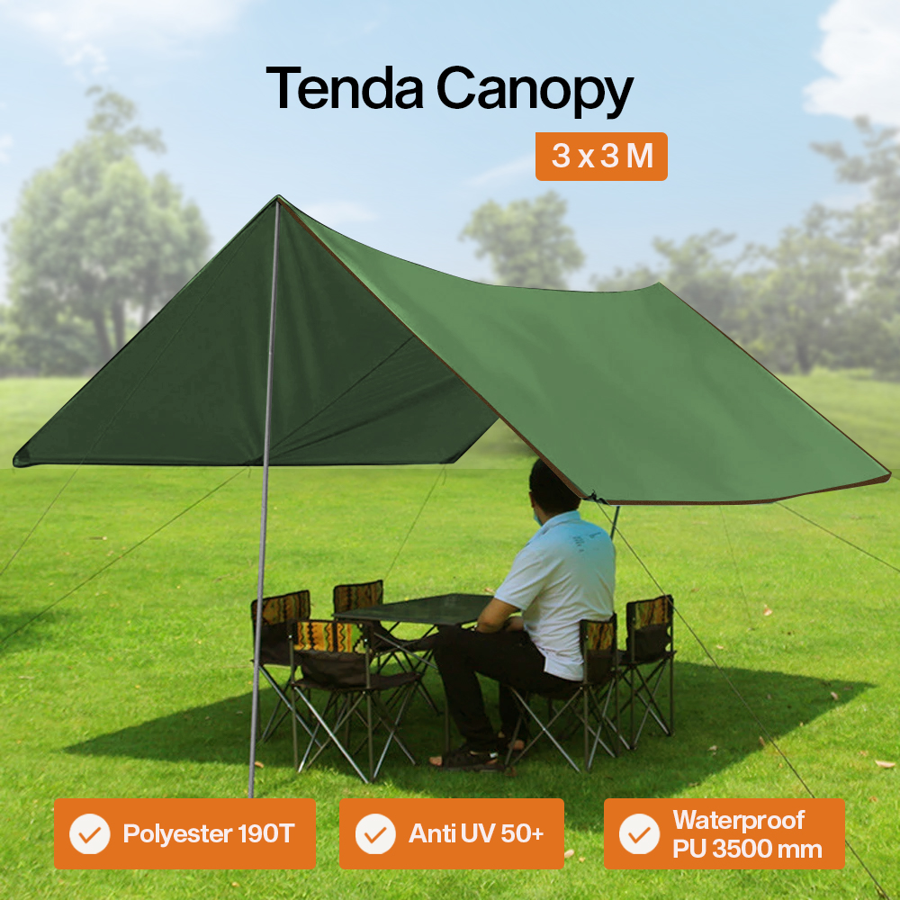 Tenda Kanopi Outdoor Camping Tent Waterproof 3x3M - TL1