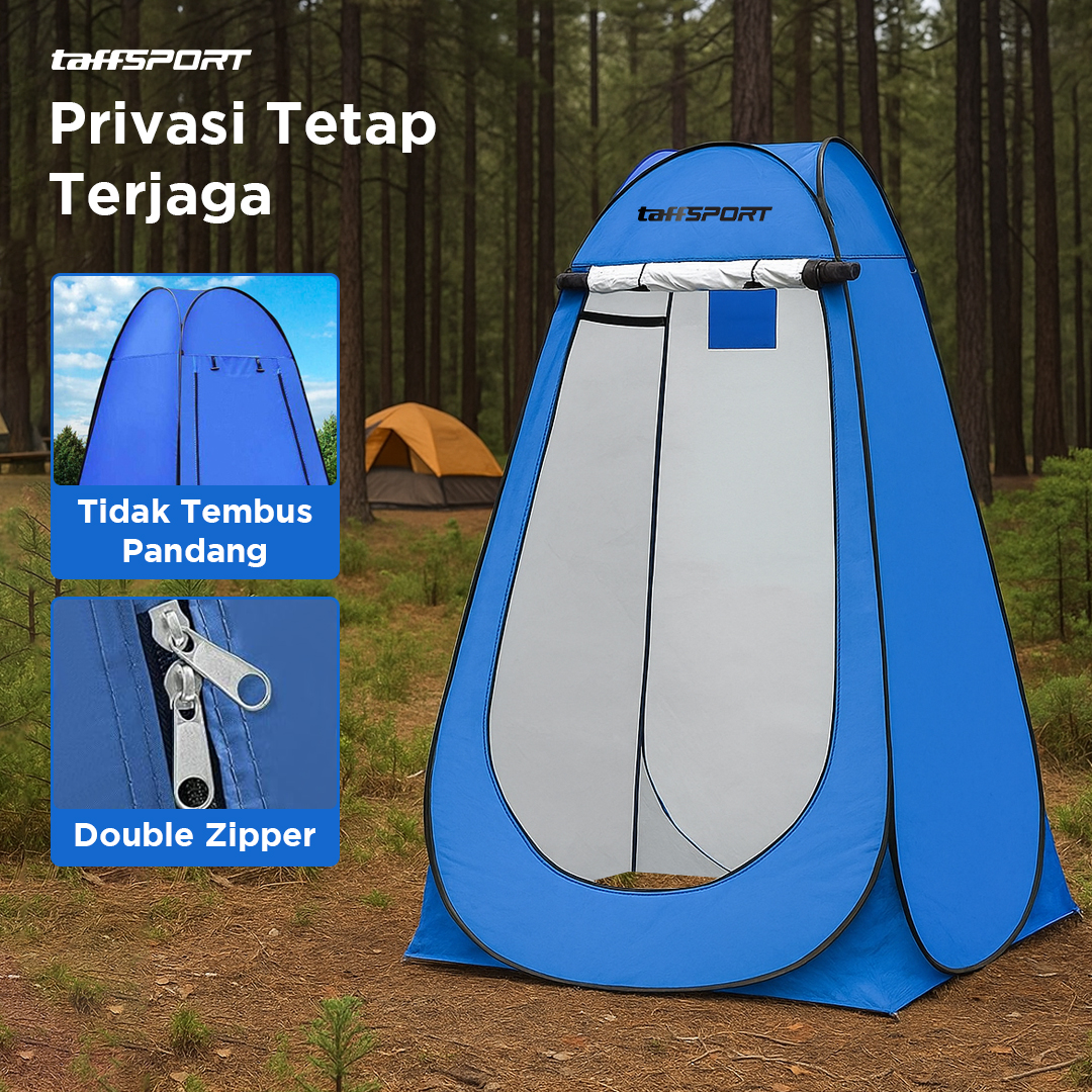 TaffSPORT Tenda Toilet Lipat Portable Potty Tent Automatic Open - AT6516