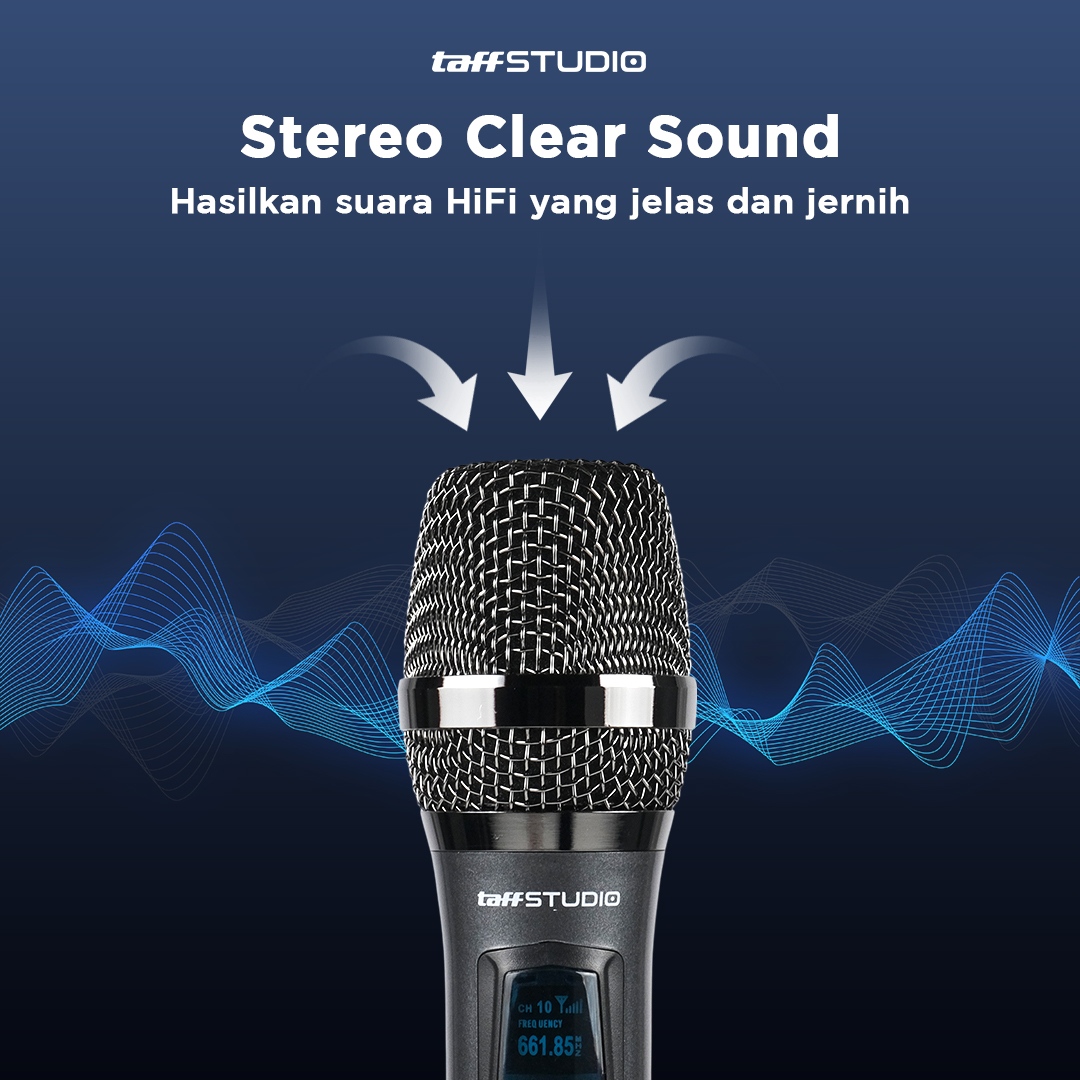 TaffSTUDIO Mikrofon Karaoke Wireless Portable KTV 2.4GHz - X220U