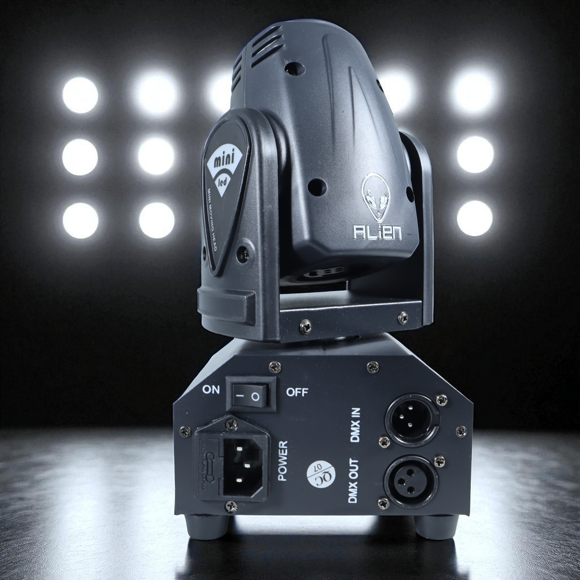 ALiEN Lampu Sorot Panggung LED Stage Spotlight Moving Head RGB 10W - DM512