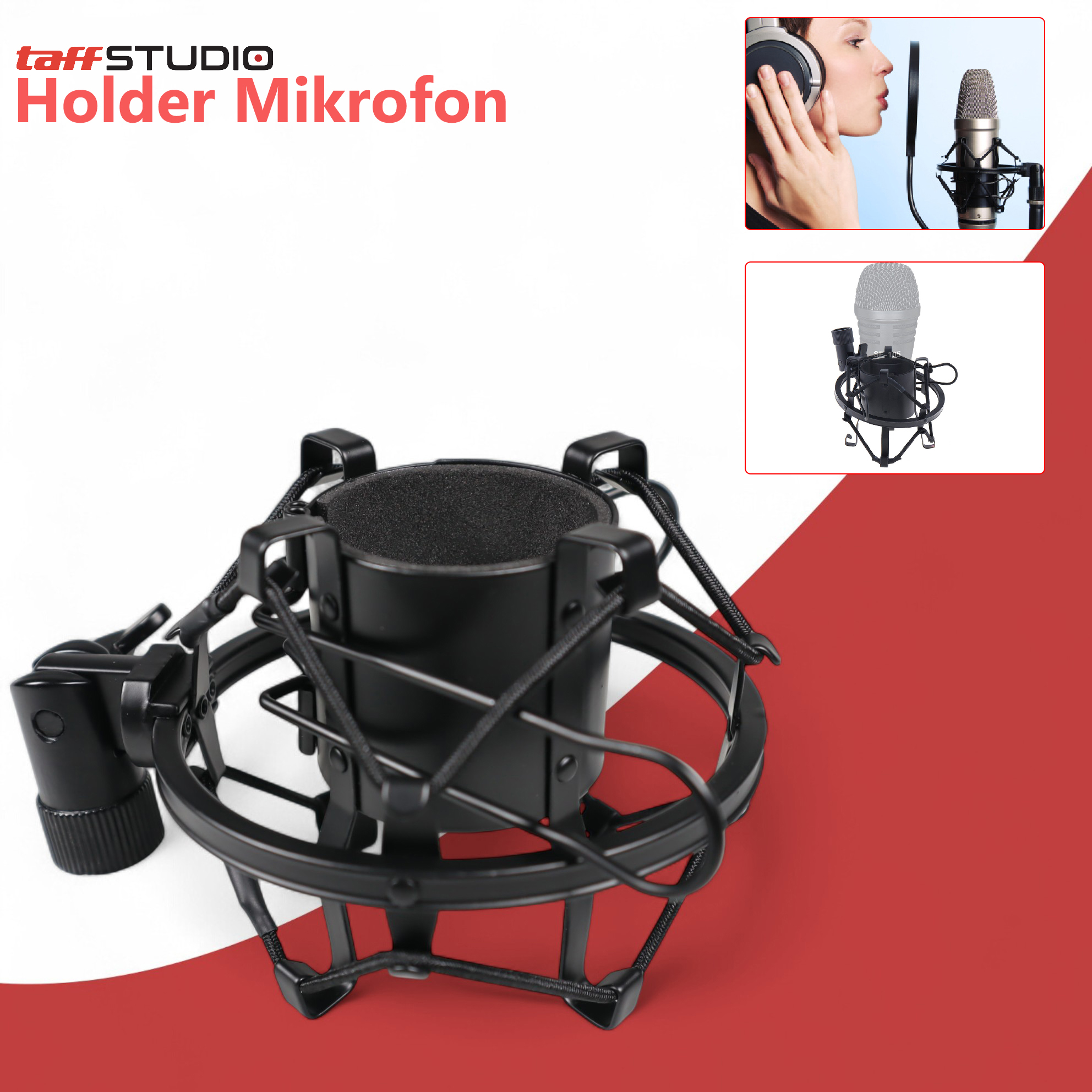 TaffSTUDIO Holder Mikrofon Shockproof Mount - SH-100