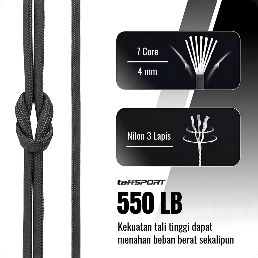 TaffSPORT Tali Paracord Camping Adventure 7 Core 4mm 31M - SS01