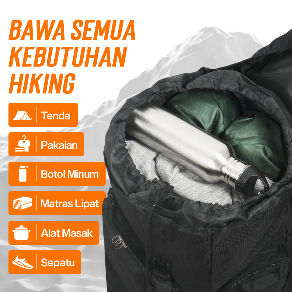 XIYAHU Tas Gunung Carrier Bag Travel Backpack Waterproof 90L - SIG3D