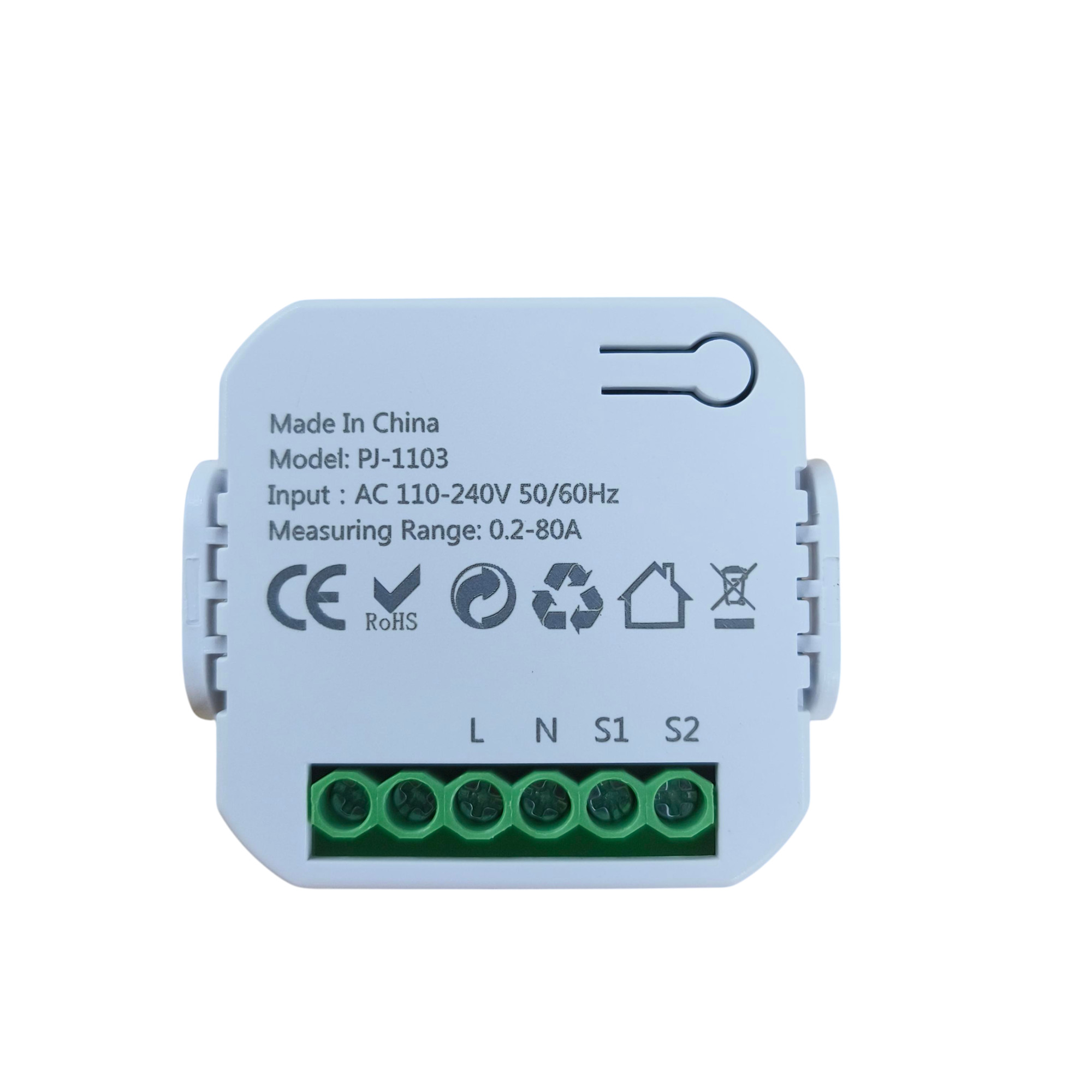 Tuya Smart Energy Meter 80A WiFi with Current Transformer Clamp kWh - PJ-MGW1103