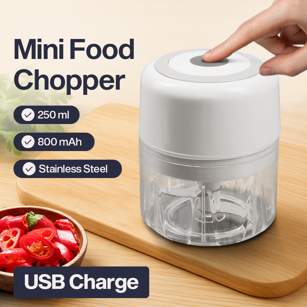 Food Chopper Mini Blender Penggiling Bumbu Electric USB Charge 23W - SR01