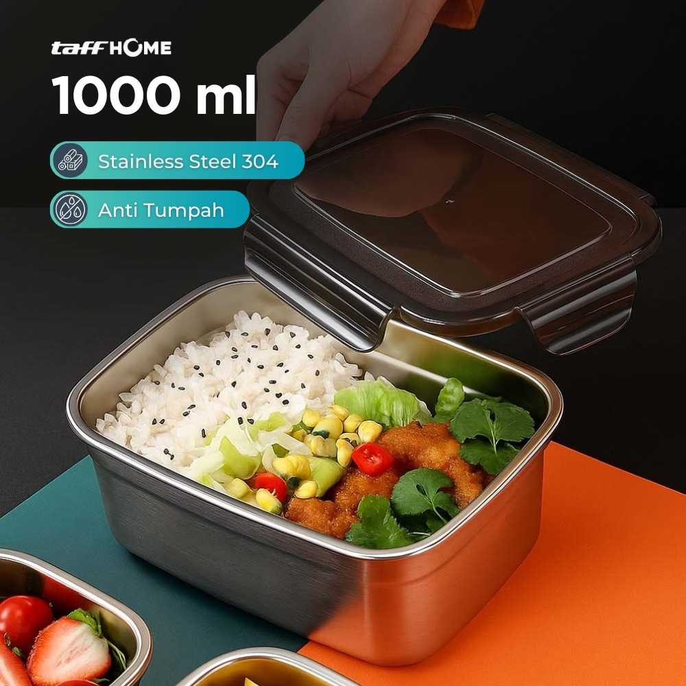 Jual TaffHOME Kotak Makan Anti Tumpah Reguler Lunch Box | Jakmall.com