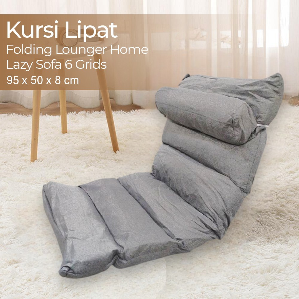 Vieruodis Kursi Lipat Folding Lounger Home Lazy Sofa 6 Grids - VDS14