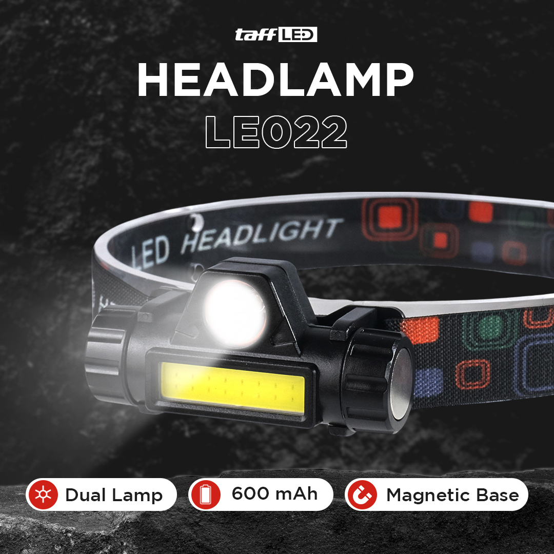 TaffLED Senter Kepala LED Headlight USB Rechargeable Q5 COB - LE022