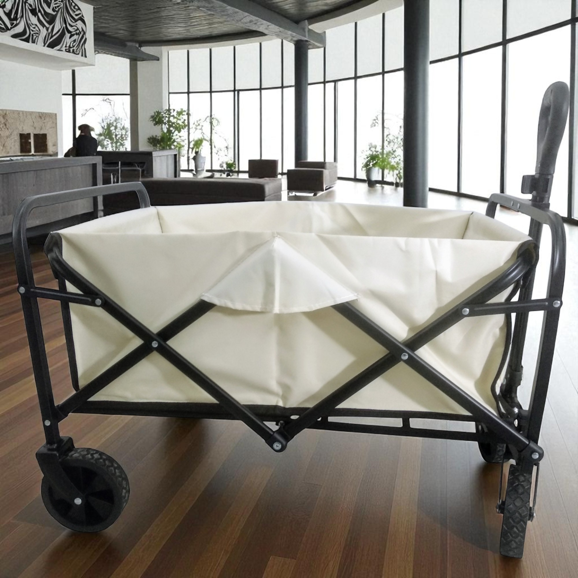 VILLVALD Troli Barang Lipat Camp Wagon Oxford Steel - VV80