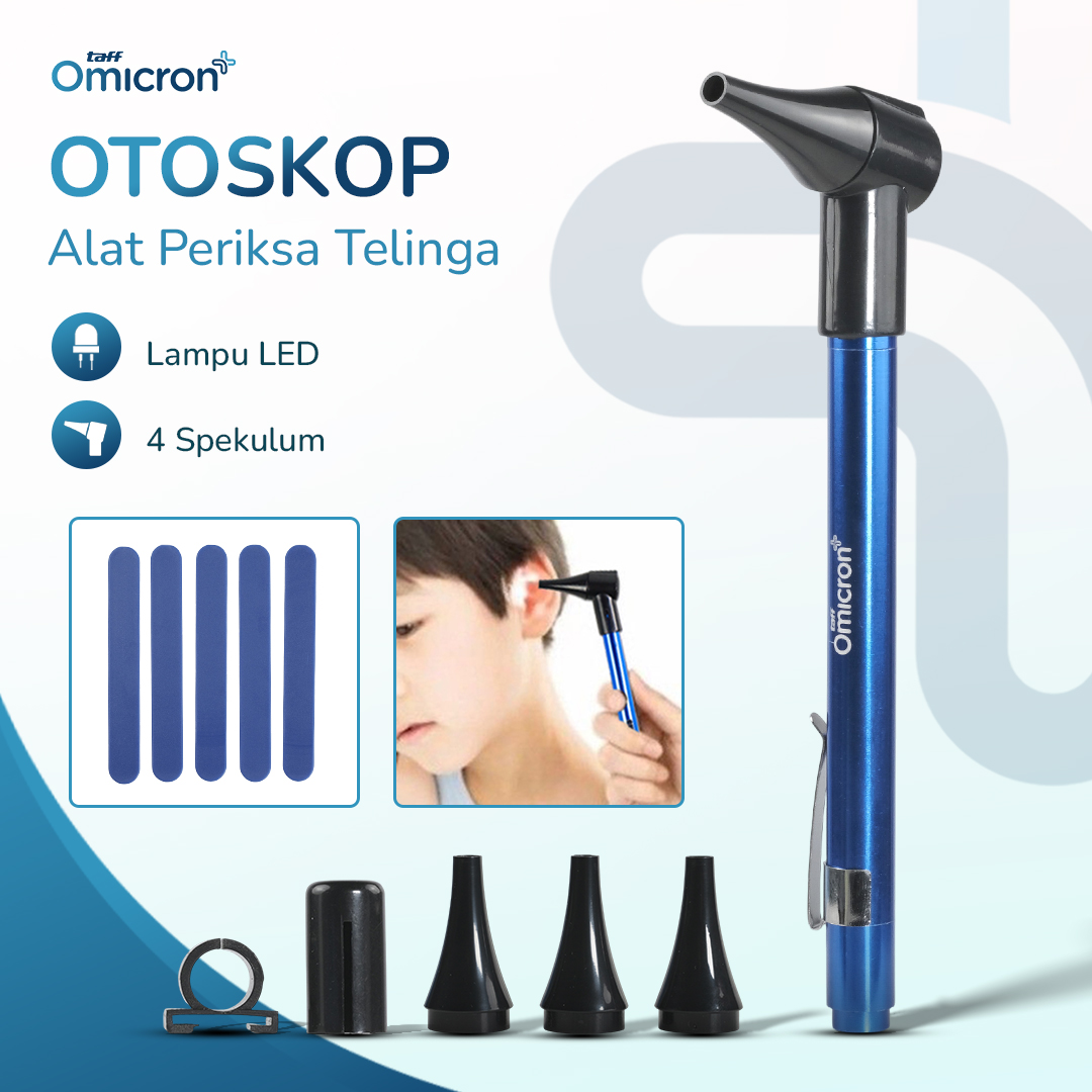 TaffOmicron Alat Pemeriksa Telinga Otoskop Ear Scope with LED Light - KT-GF08HA