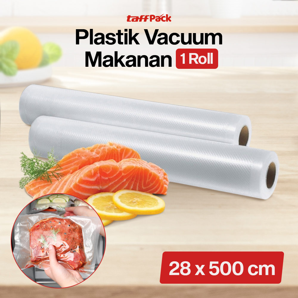 TaffPACK Kantong Plastik Vacuum Storage Bag 28x500cm 1 Roll - VCM