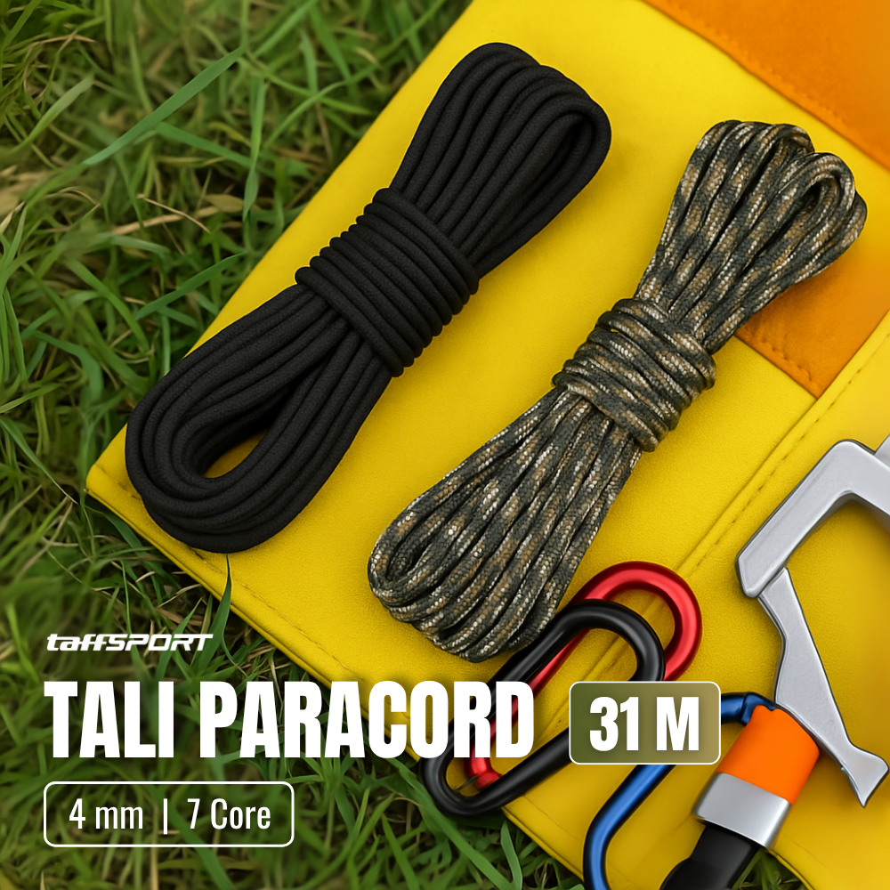 TaffSPORT Tali Paracord Camping Adventure 7 Core 4mm 31M - SS01
