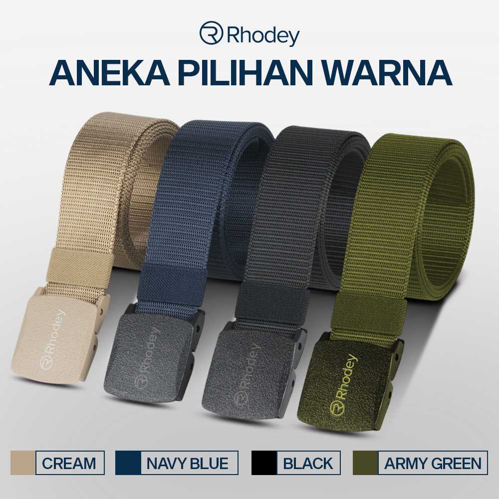 Rhodey Tali Ikat Pinggang Pria Anti X-Ray Plastik Automatic Buckle - 899 - Gambar 5