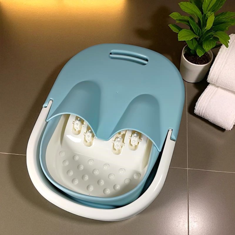 Mrosaa Ember Pijat Kaki Folding Foot Wash Tub SPA Sauna Massage Bucket - 7981