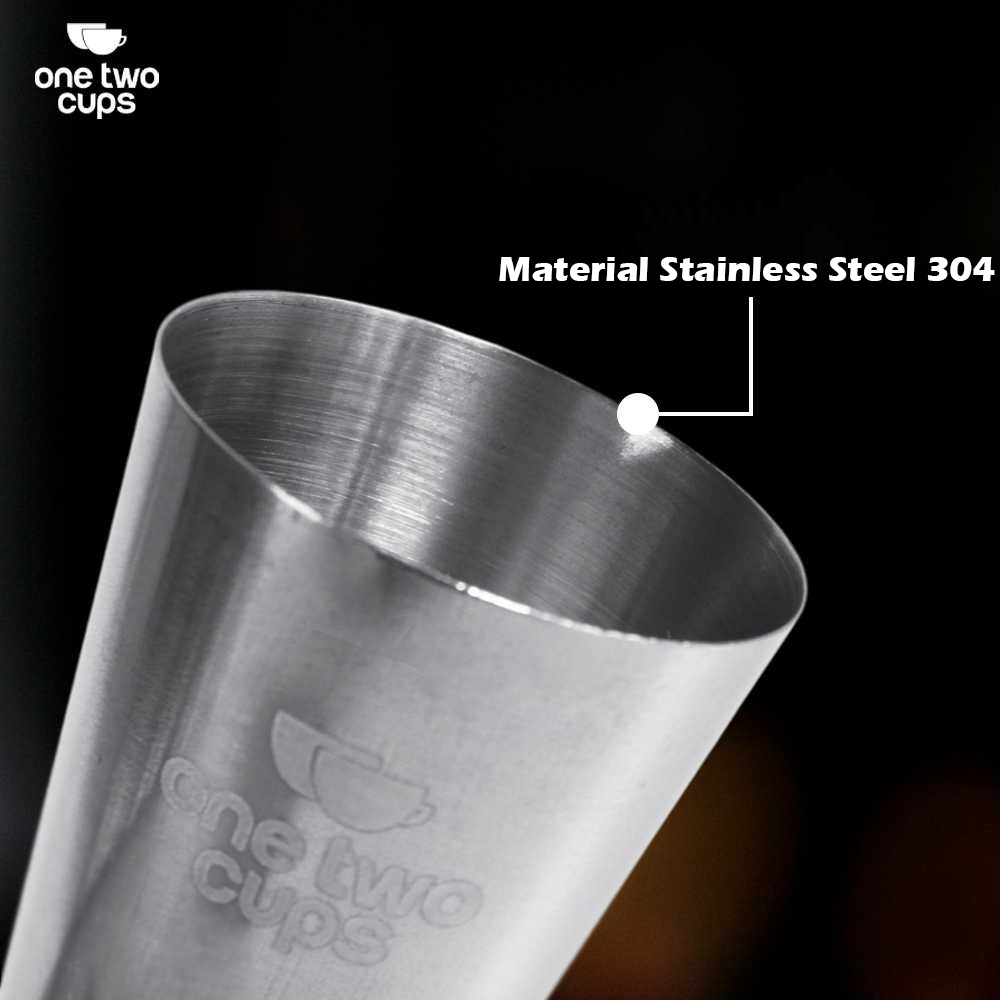 One Two Cups Gelas Ukur Bartender Double Jigger Measuring Cup - KM2