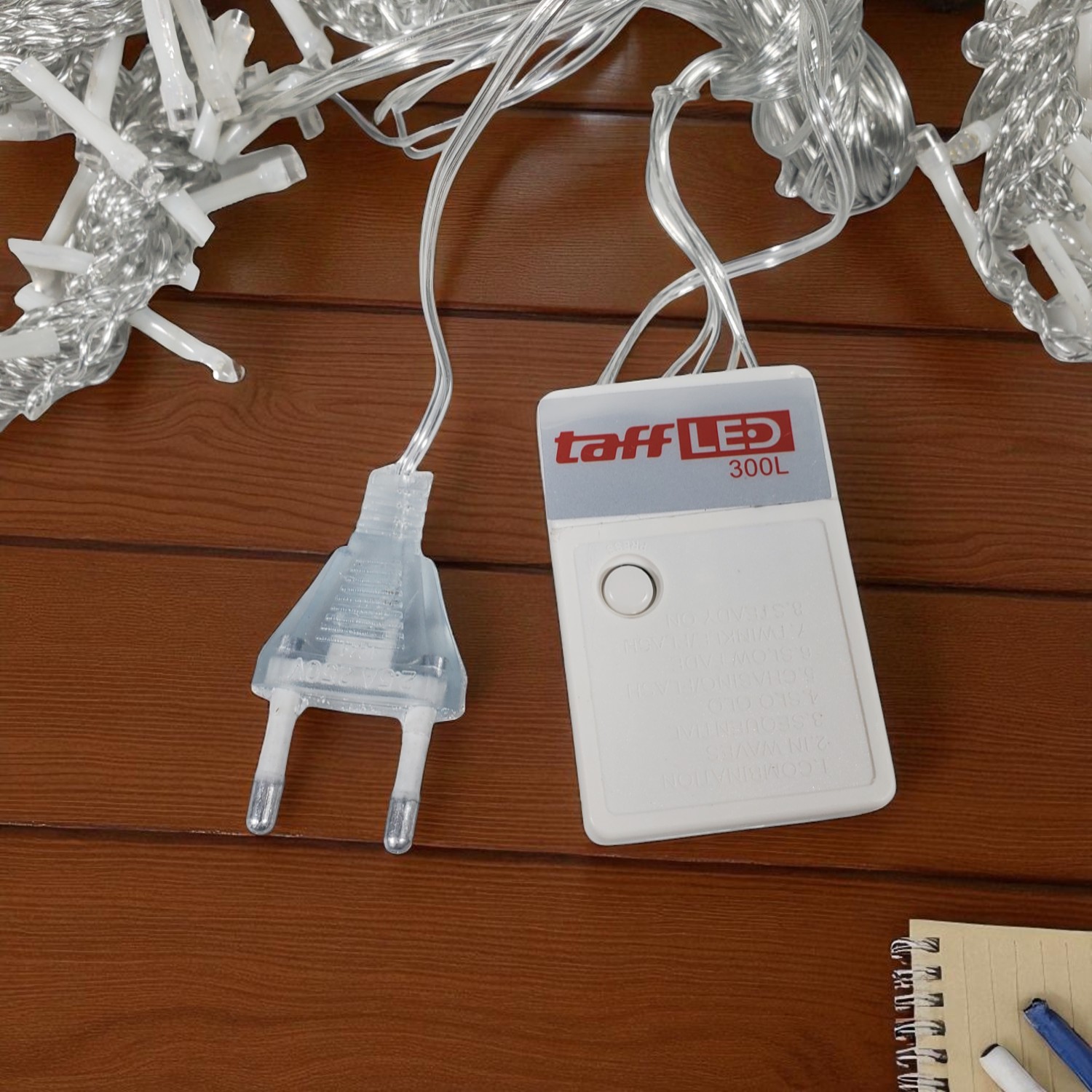 TaffLED Lampu Hias Gorden String Lights 3x3M 300 LED Cool White 18W - 300L