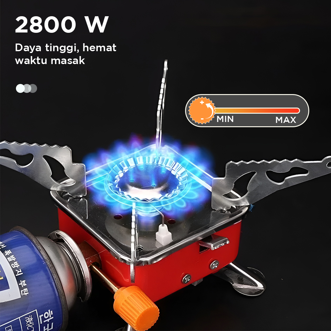 KOVAB Kompor Gas Portable Mini Lipat Outdoor Ultralight Camping Stove - K-202