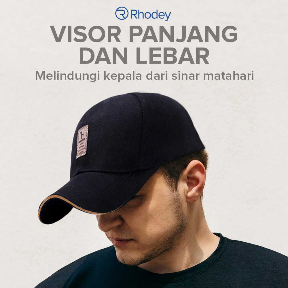 Rhodey EDIKO Topi Baseball Cap Long Visor Logo Ediko Golf - RB68 - Gambar 3