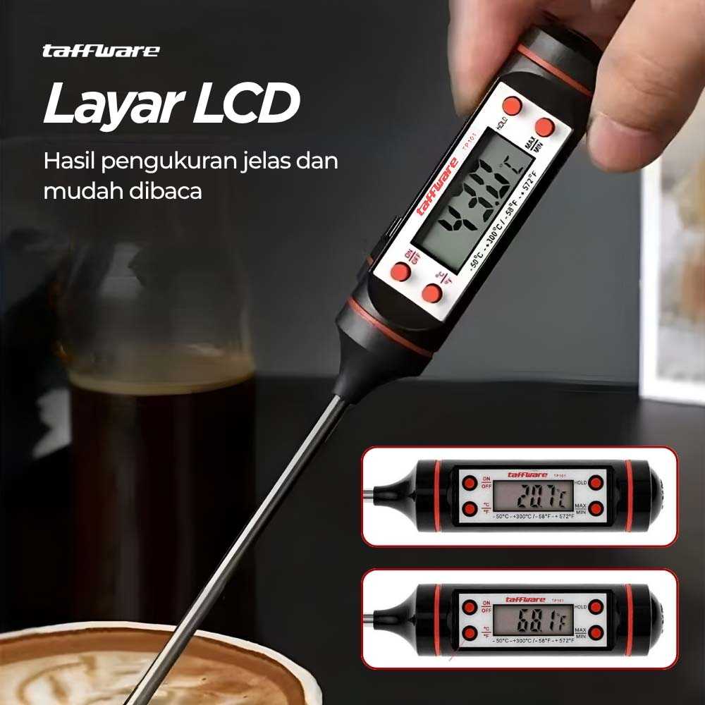 Taffware Termometer Pengukur Suhu Makanan Digital Daging Kopi Susu - TP101 - Gambar 5