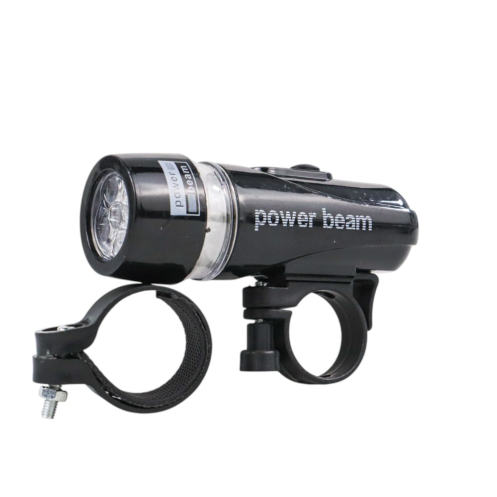 Powerbeam Lampu Depan Belakang Sepeda 5 LED Waterproof 2 Mode - HB-618