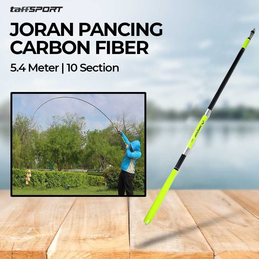 TaffSPORT Joran Pancing Tegek Carbon Fiber Telescopic 6-10 Section - 5841