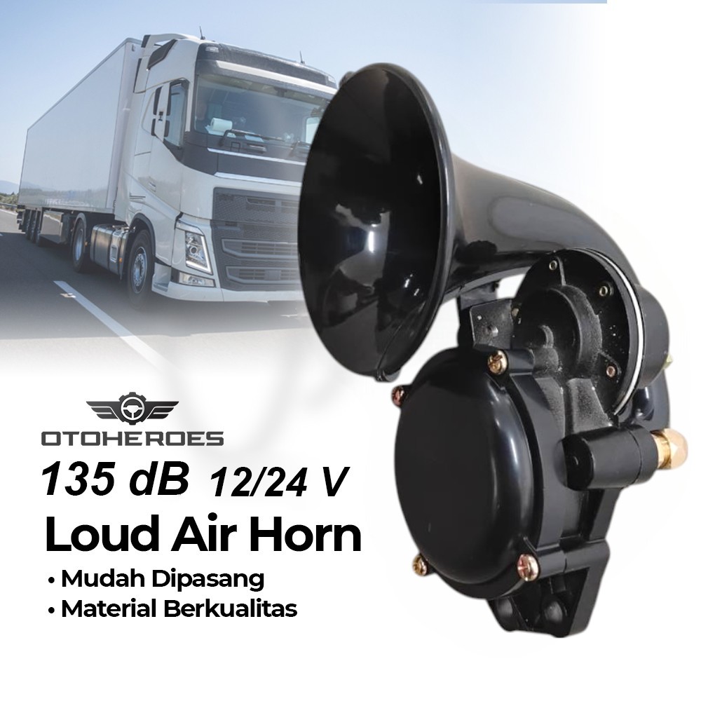 OTOHEROES Klakson Angin Keong Trompet Mobil Truk Loud Air Horn 135dB - DL35