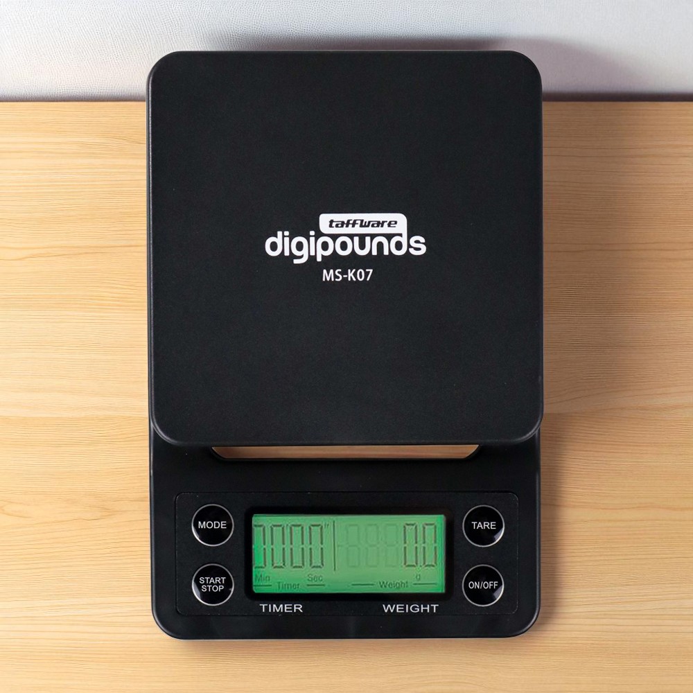 Taffware Digipounds Timbangan Kopi Digital Timer Coffee Scale 5kg 0.1g - MS-K07