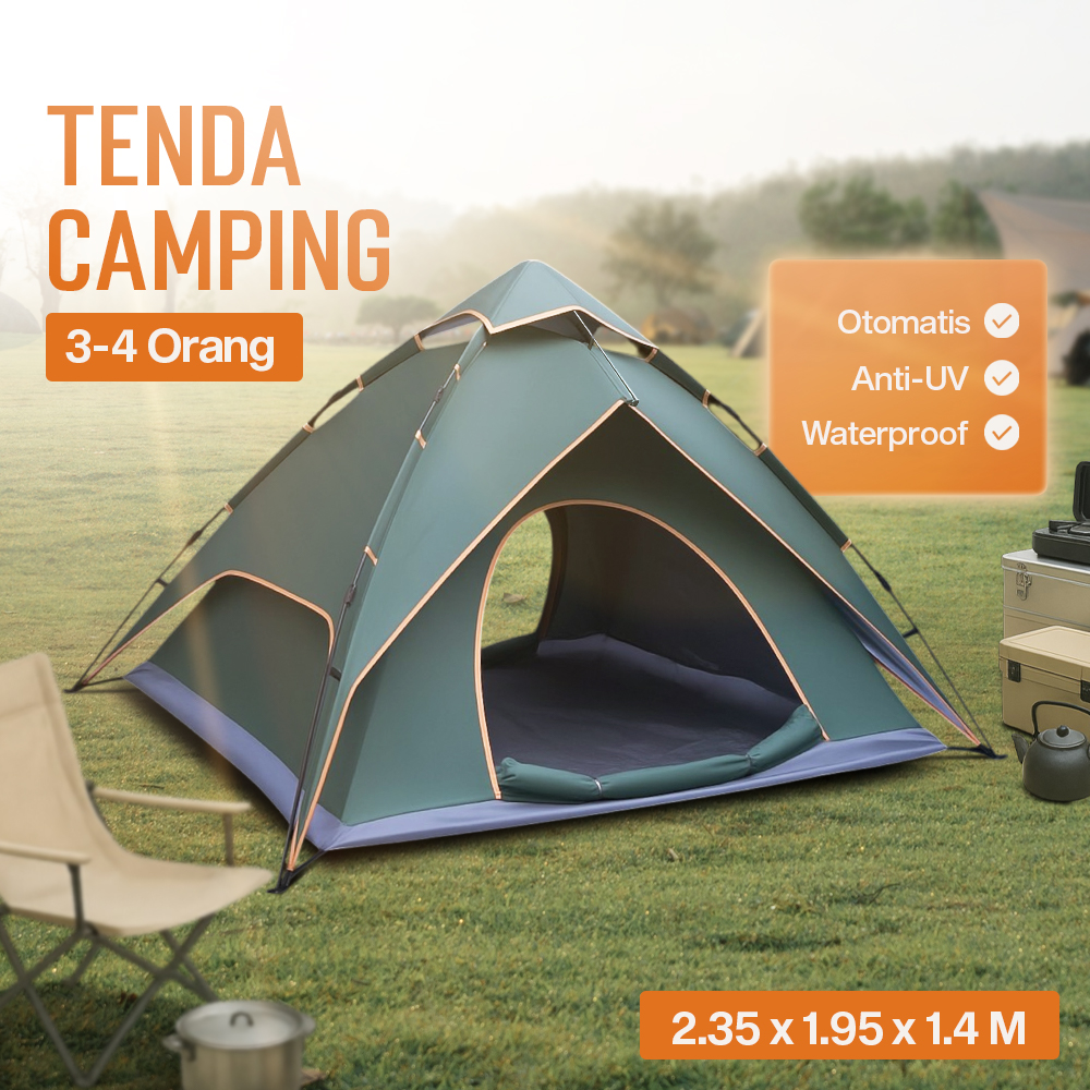 AstaGear Tenda Kemah Camping Outdoor 3-4 Orang Double Layer - ZK50