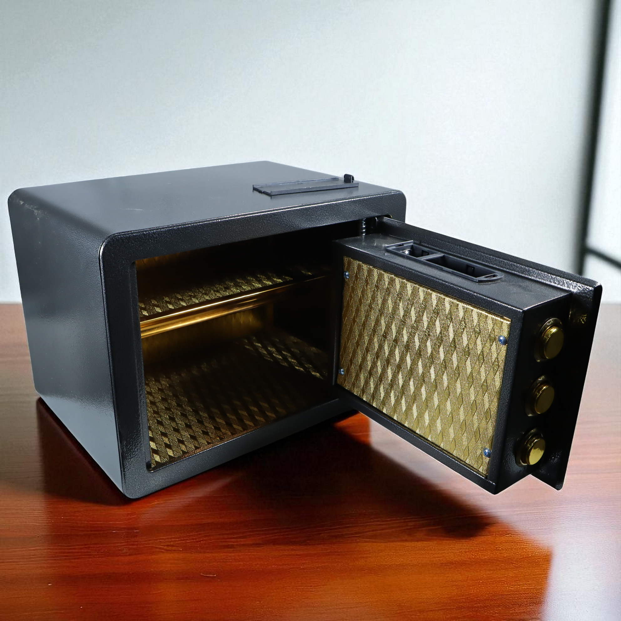 INTHHEEL Kotak Brankas Hotel Mini Home Safe Box Anti-Theft 35x25x25cm - B1D72