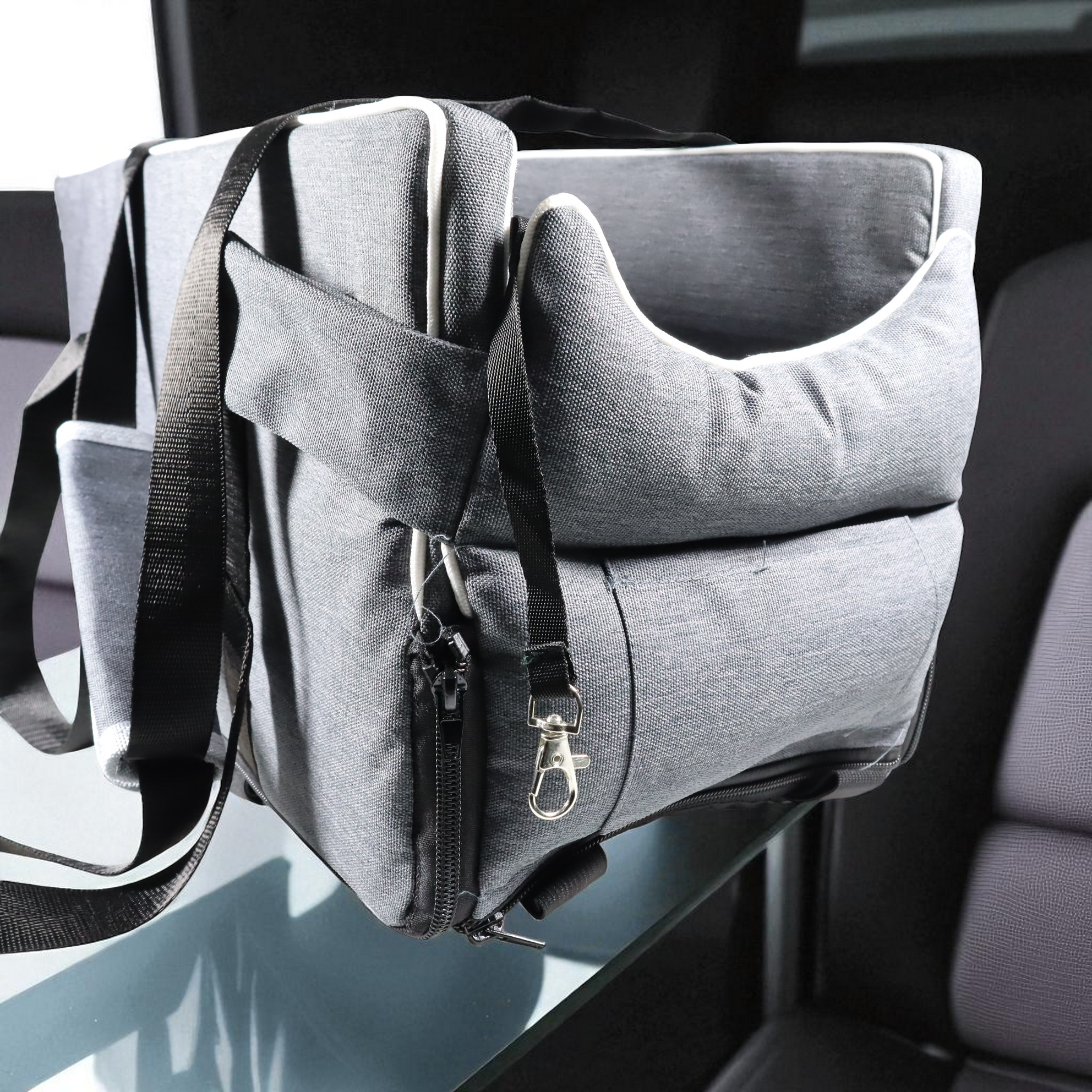 HIPI Car Seat Handbag 2 in 1 Tempat Duduk Mobil Kucing Anjing - SW-42