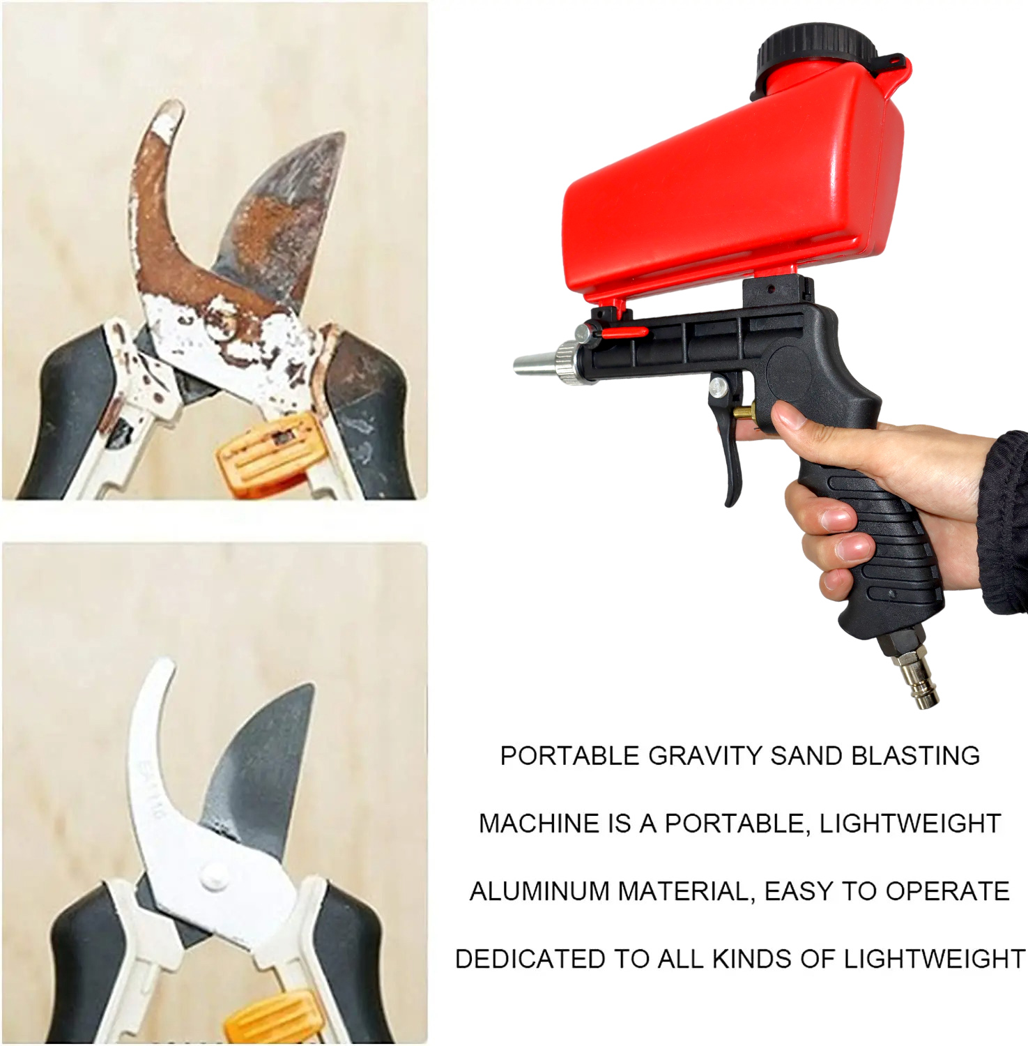 JOUSTMAX Sand Blaster Gravity Pneumatic Gun 90 PSI - AS118-3