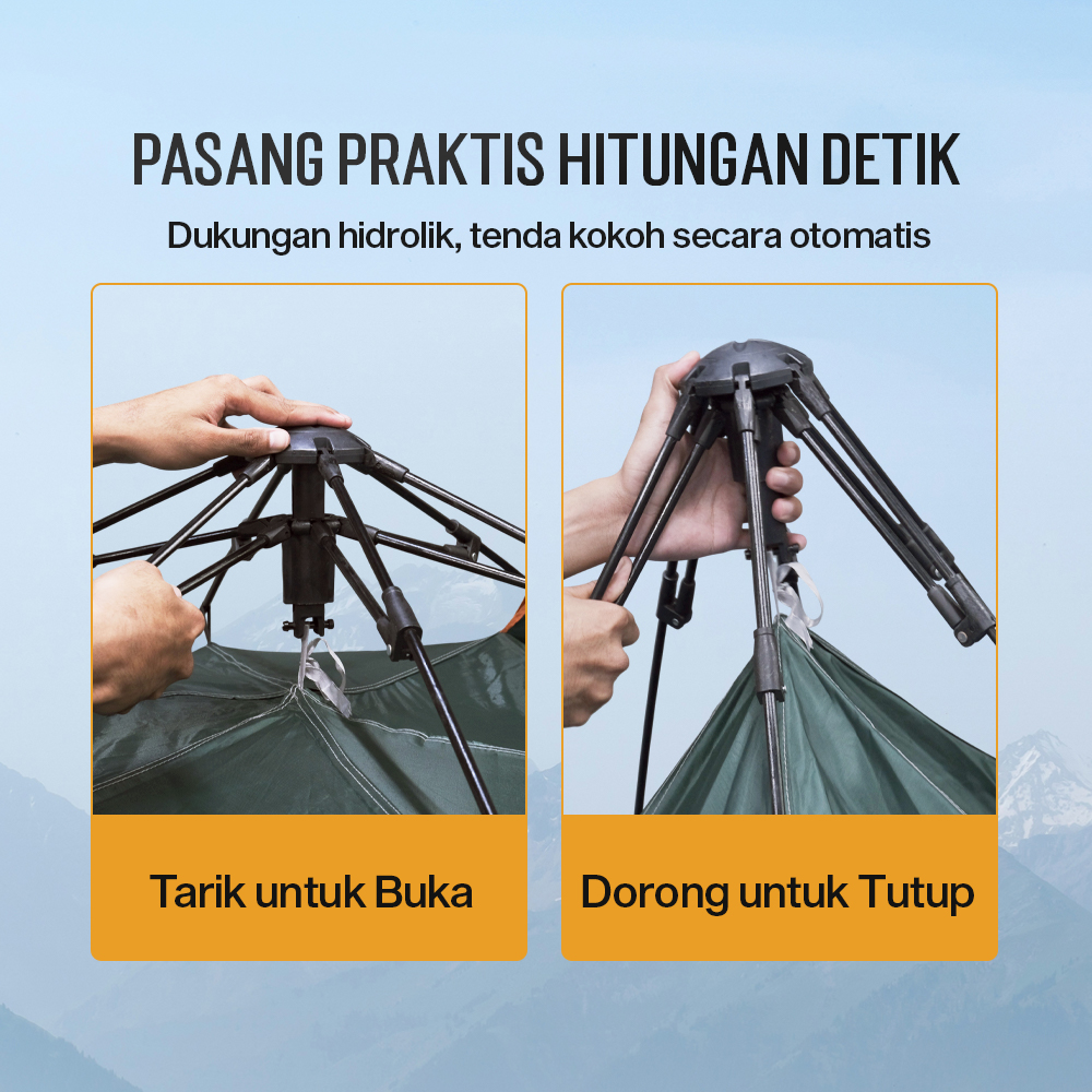 AstaGear Tenda Kemah Camping Outdoor 3-4 Orang Double Layer - ZK50