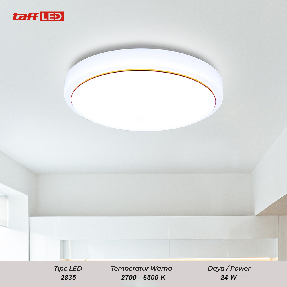 TaffLED Lampu LED Plafon Modern 24W 25 cm 3 in 1 Color - DZ5730
