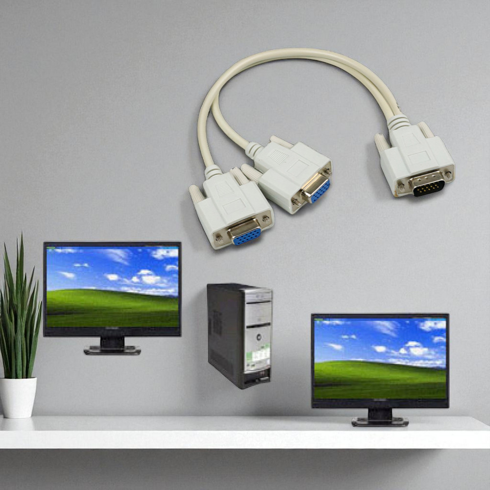 Kabel Percabangan VGA to Dual VGA Output - CB2584