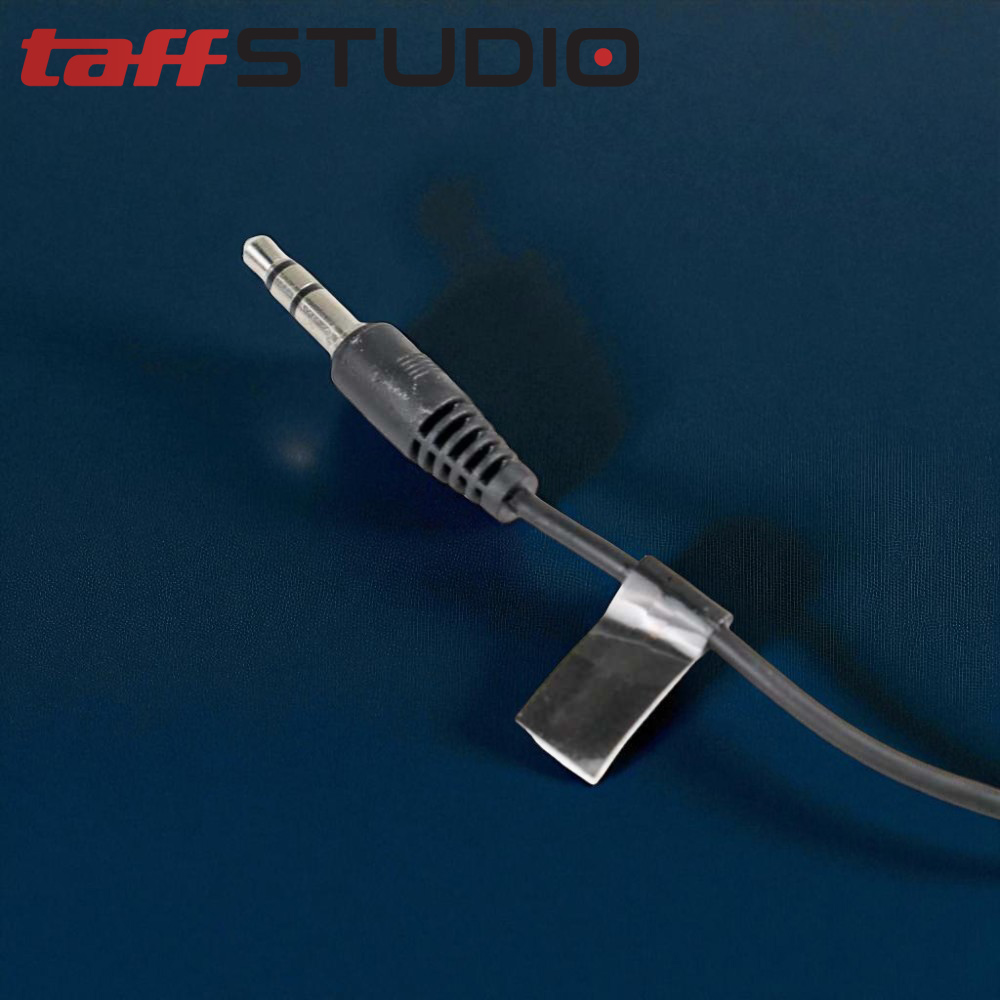 TaffSTUDIO 3.5mm Microphone Clip for Smartphone Laptop Tablet 150cm - SR-503