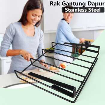 ZTONG Rak Gantung Dapur Stainless Steel Cabinet Shelf Non Perforated - Z-25