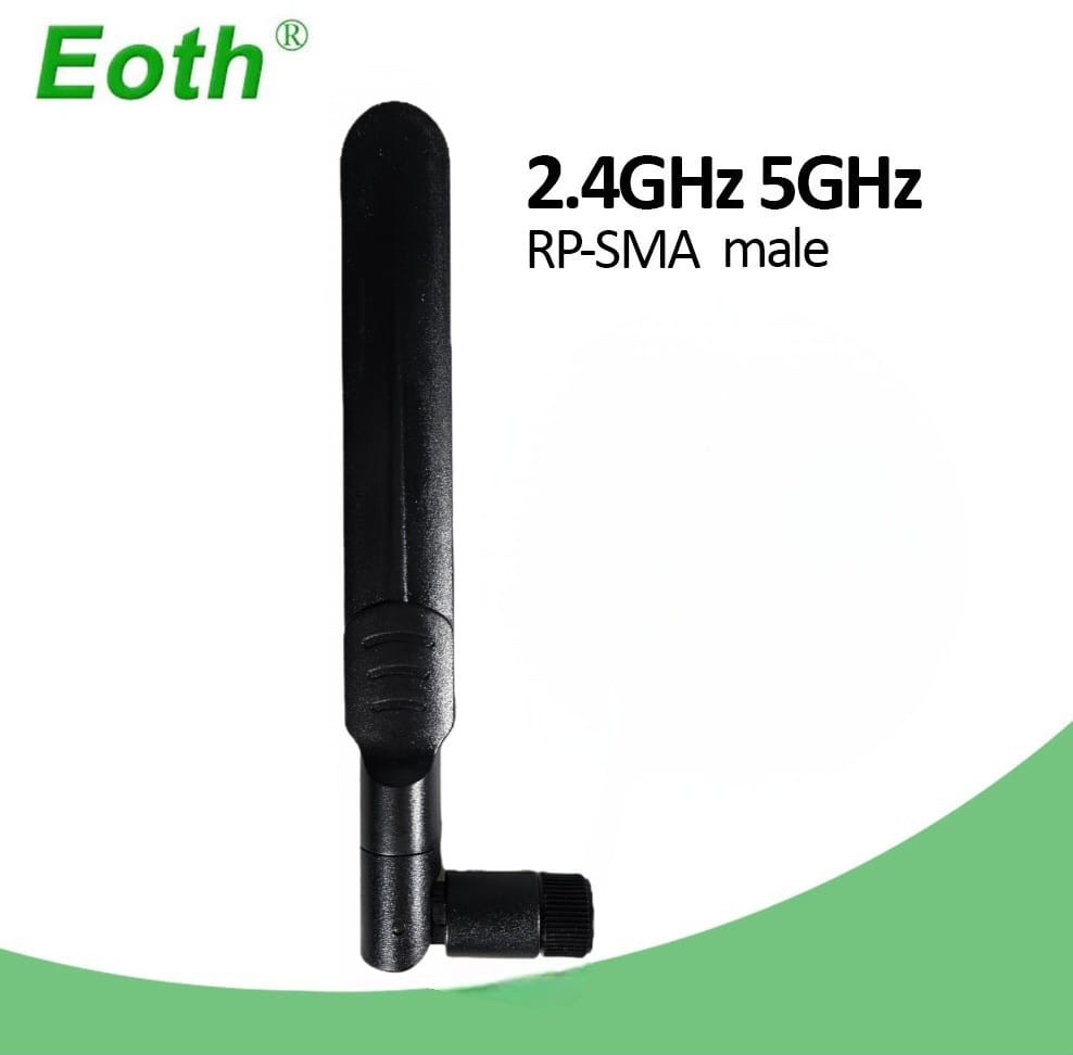 EOTH Antena Router WiFi Amplifier Dual Band 2.4 dan 5GHz RP-SMA Male