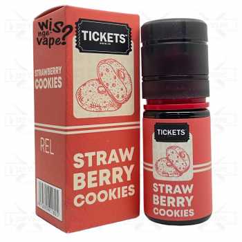 Tickets Strawberry Cookies 30ml - Saltnic Liquid by EJM