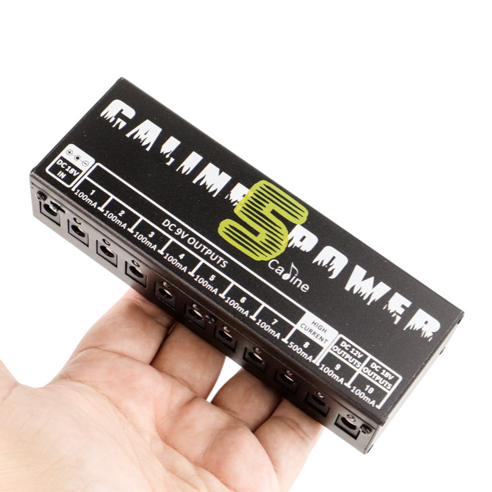 Caline Power Supply 10 Isolated Output EU Adaptor Pedal Effect Gitar - CP-05