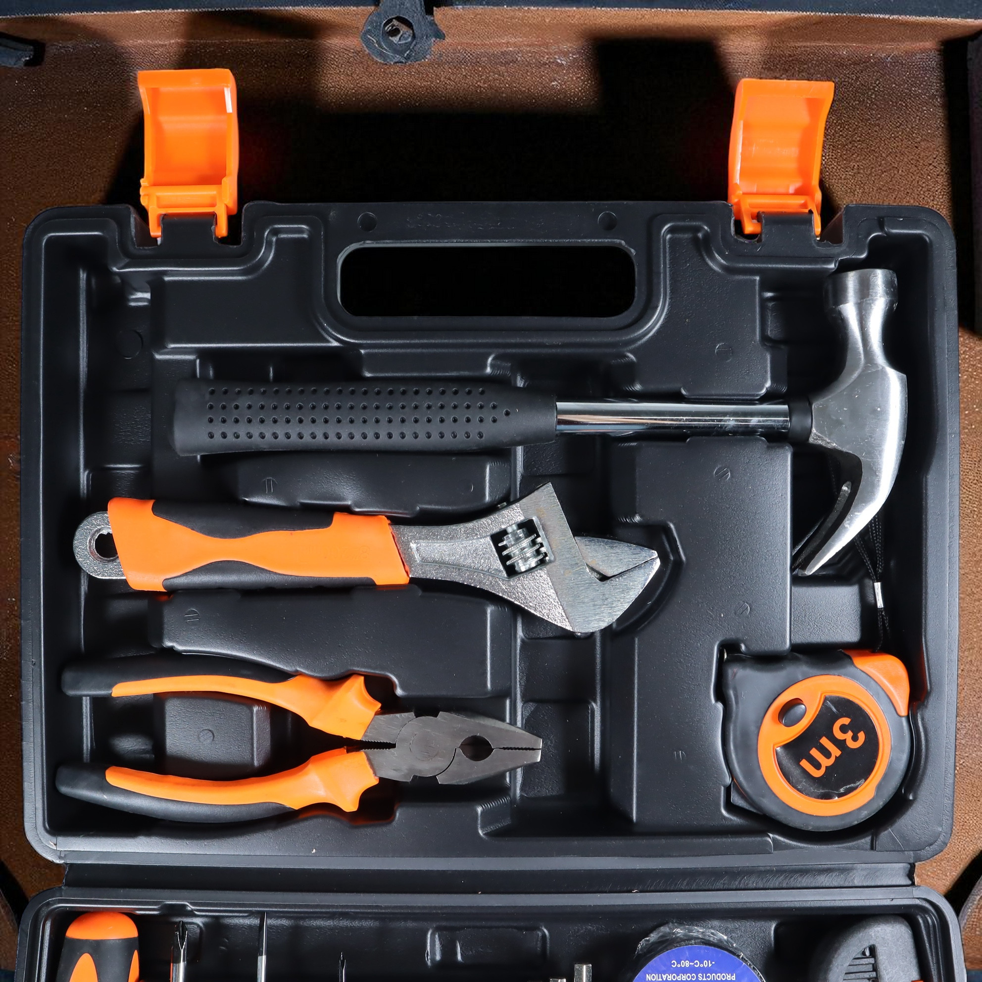 OLOEY Alat Set Perkakas Tang Palu Obeng with Box Storage 19in1 - BG50TC